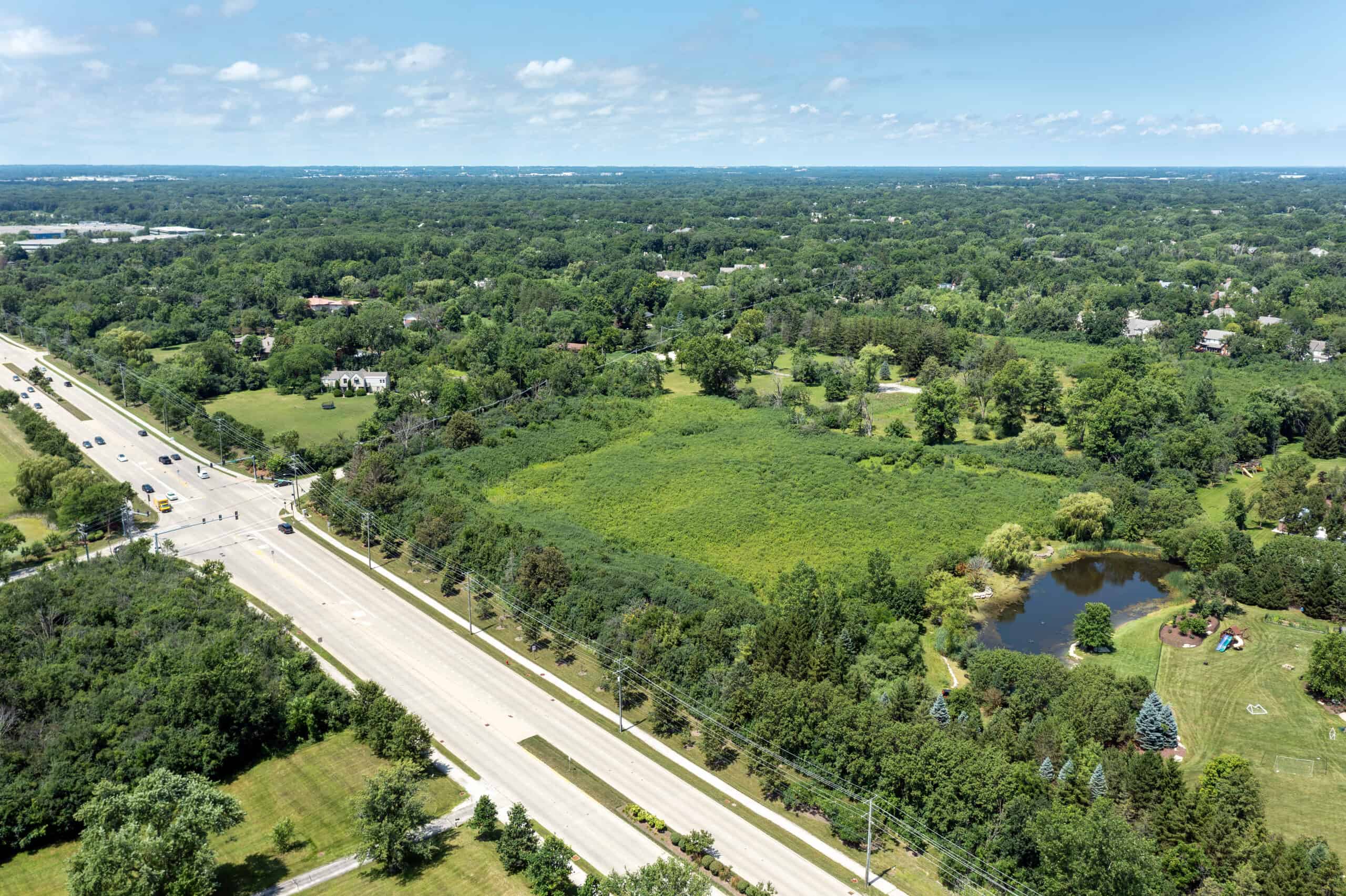Mississippi land aerial view